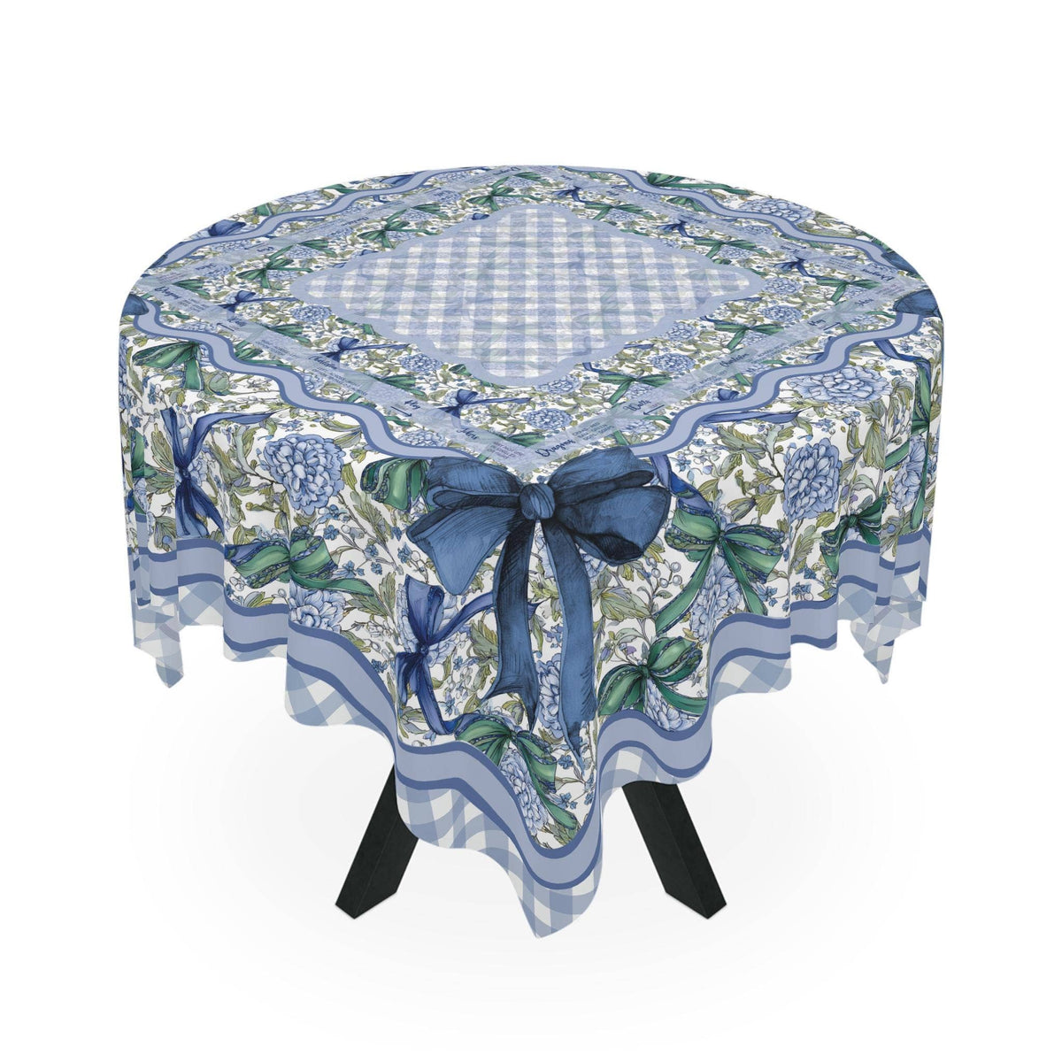 Bows & Blossom Mahjong Tablecloth, Charleston Directions
