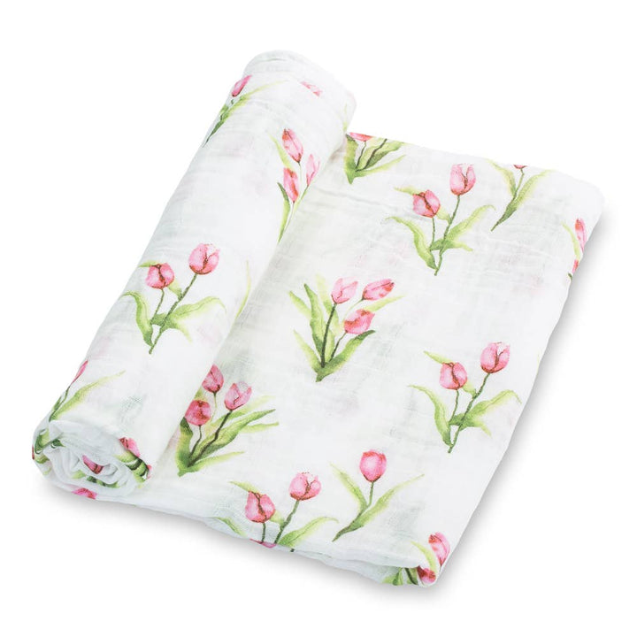 Tulip Garden Baby Swaddle Blanket - Premium Swaddle from LollyBanks - Just $16.95! Shop now at Pat's Monograms