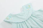 Misty Blue Fuzzy Chickies Dress - Premium Baby & Toddler Dresses from Lil Cactus - Just $39.95! Shop now at Pat's Monograms