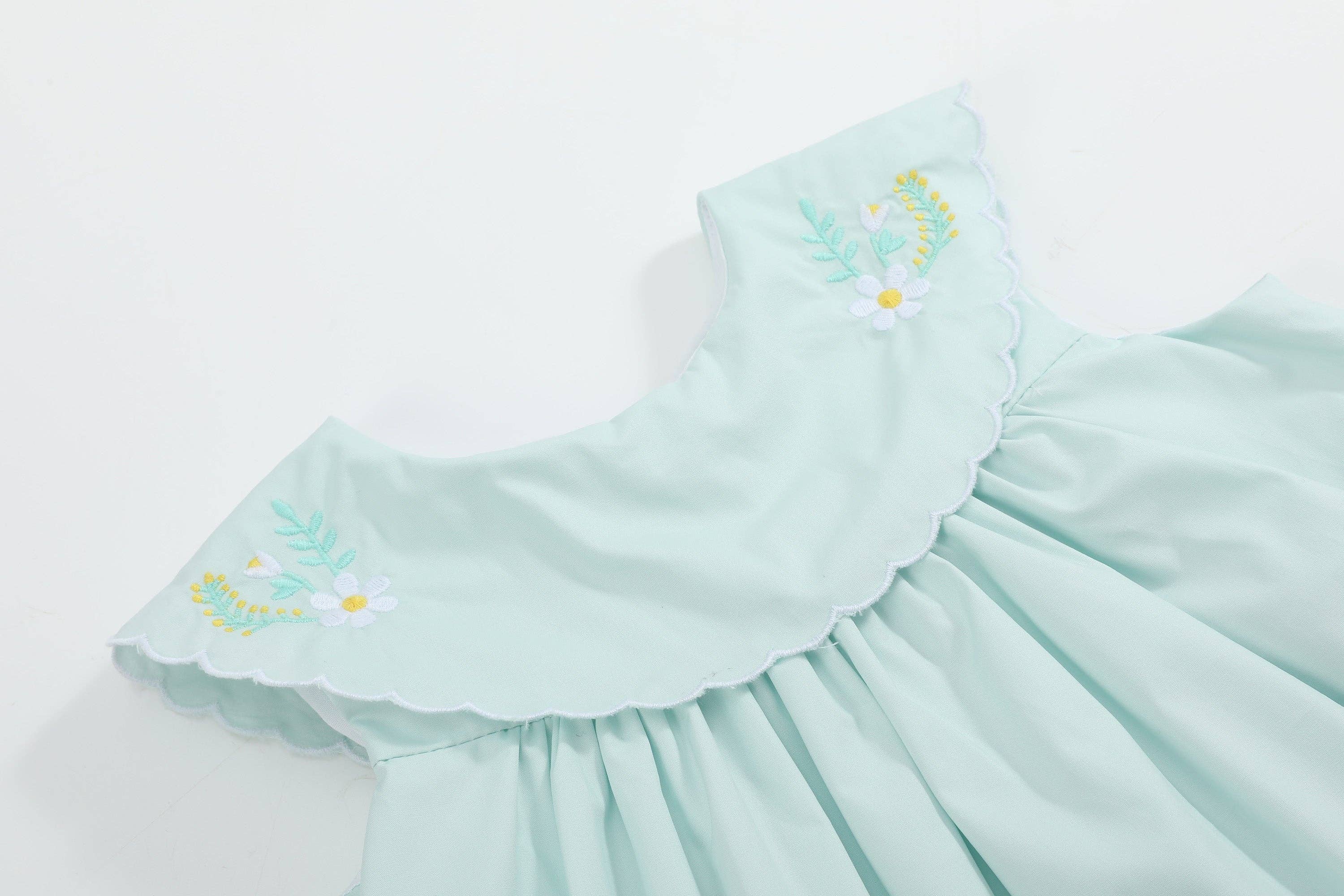 Misty Blue Fuzzy Chickies Dress - Premium Baby & Toddler Dresses from Lil Cactus - Just $39.95! Shop now at Pat's Monograms