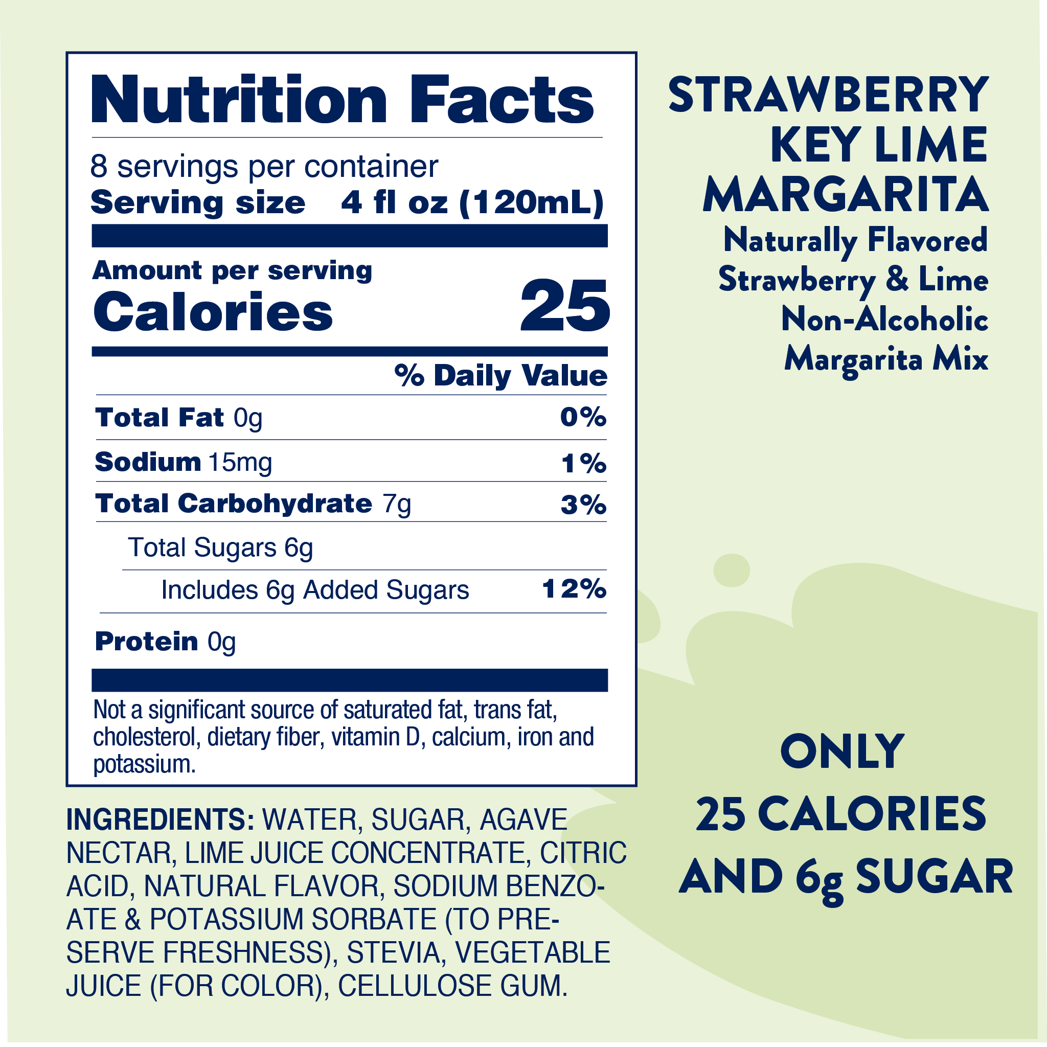 Natural Strawberry Key Lime Margarita - Mixer - Premium drink mix from Jordan's Skinny Mixes - Just $9.95! Shop now at Pat's Monograms