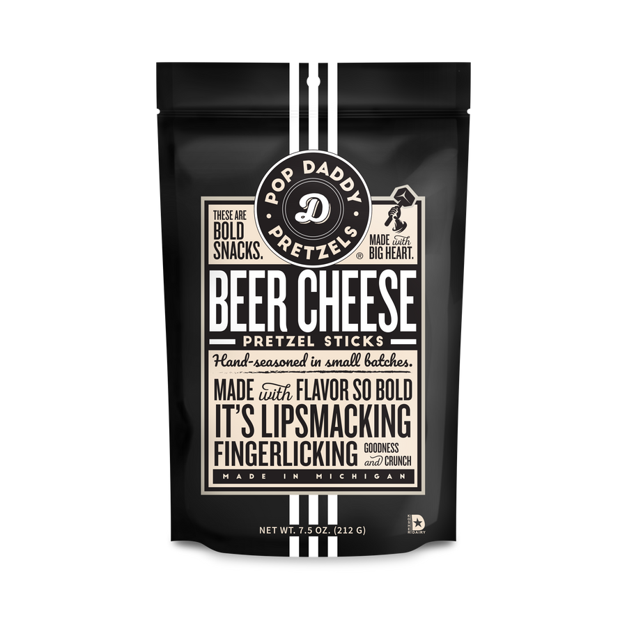 Pop Daddy – Beer Cheese Seasoned Pretzels 7.5oz - Premium gourmet Foods from Pop Daddy Snacks - Just $5.95! Shop now at Pat's Monograms