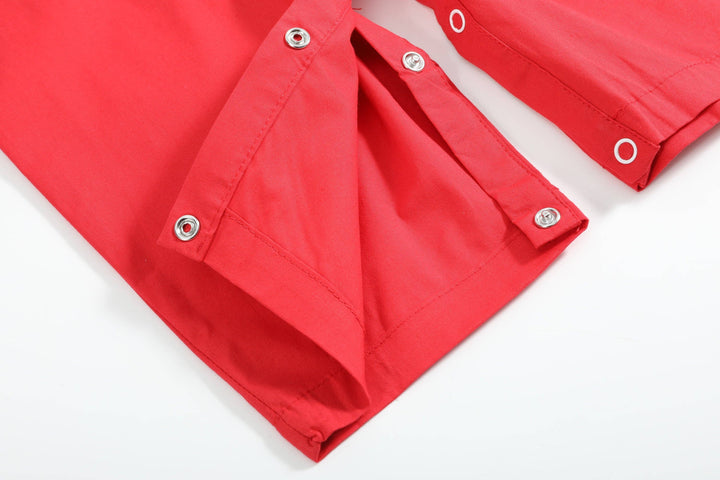 Red Santa Smocked Overalls - Premium Baby & Toddler Outfits from Lil Cactus - Just $36.95! Shop now at Pat's Monograms