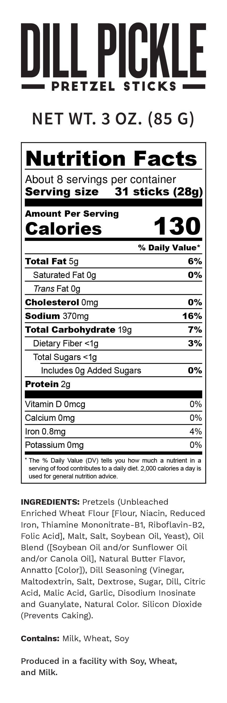 Dill Pickle Seasoned Pretzels 3.0oz - Premium gourmet Foods from Pop Daddy Snacks - Just $3.95! Shop now at Pat's Monograms