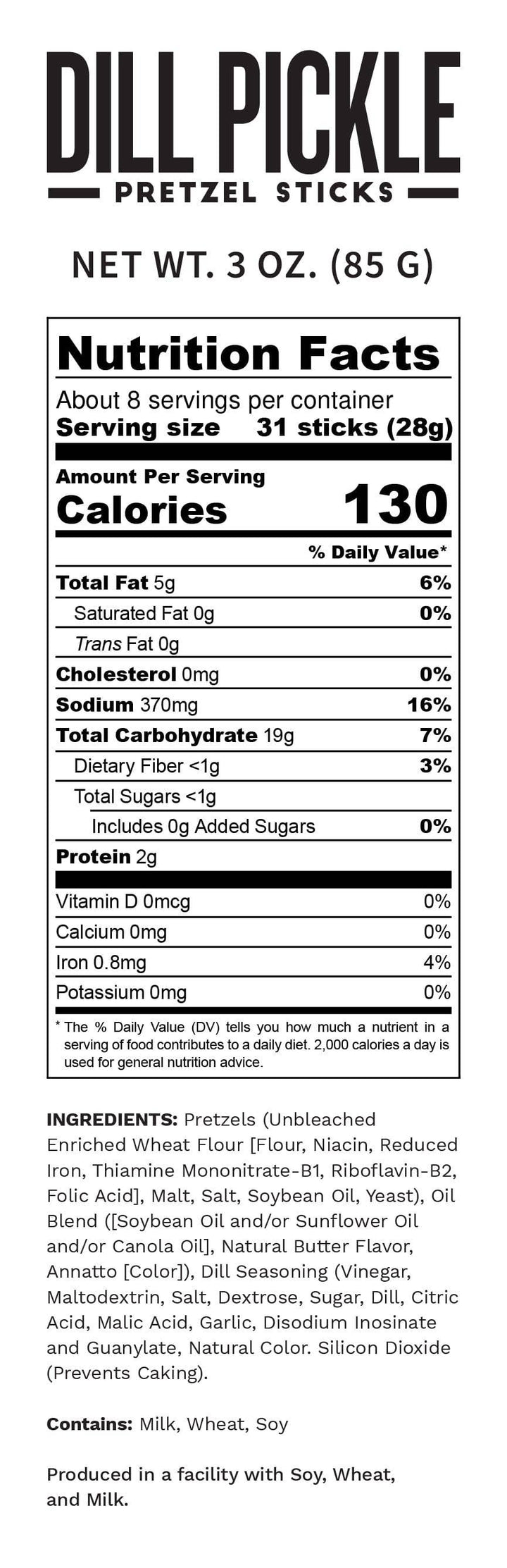 Dill Pickle Seasoned Pretzels 3.0oz - Premium gourmet Foods from Pop Daddy Snacks - Just $3.95! Shop now at Pat's Monograms