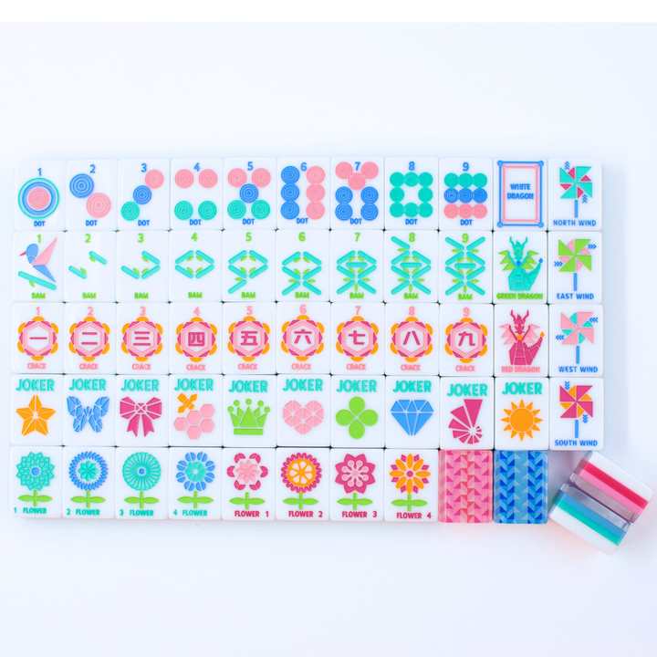 Crystal Prism Pink | Mahjong with Bold Angles and Vibrant Vibes - Premium Mahjong from My Fair Mahjong - Just $365! Shop now at Pat's Monograms