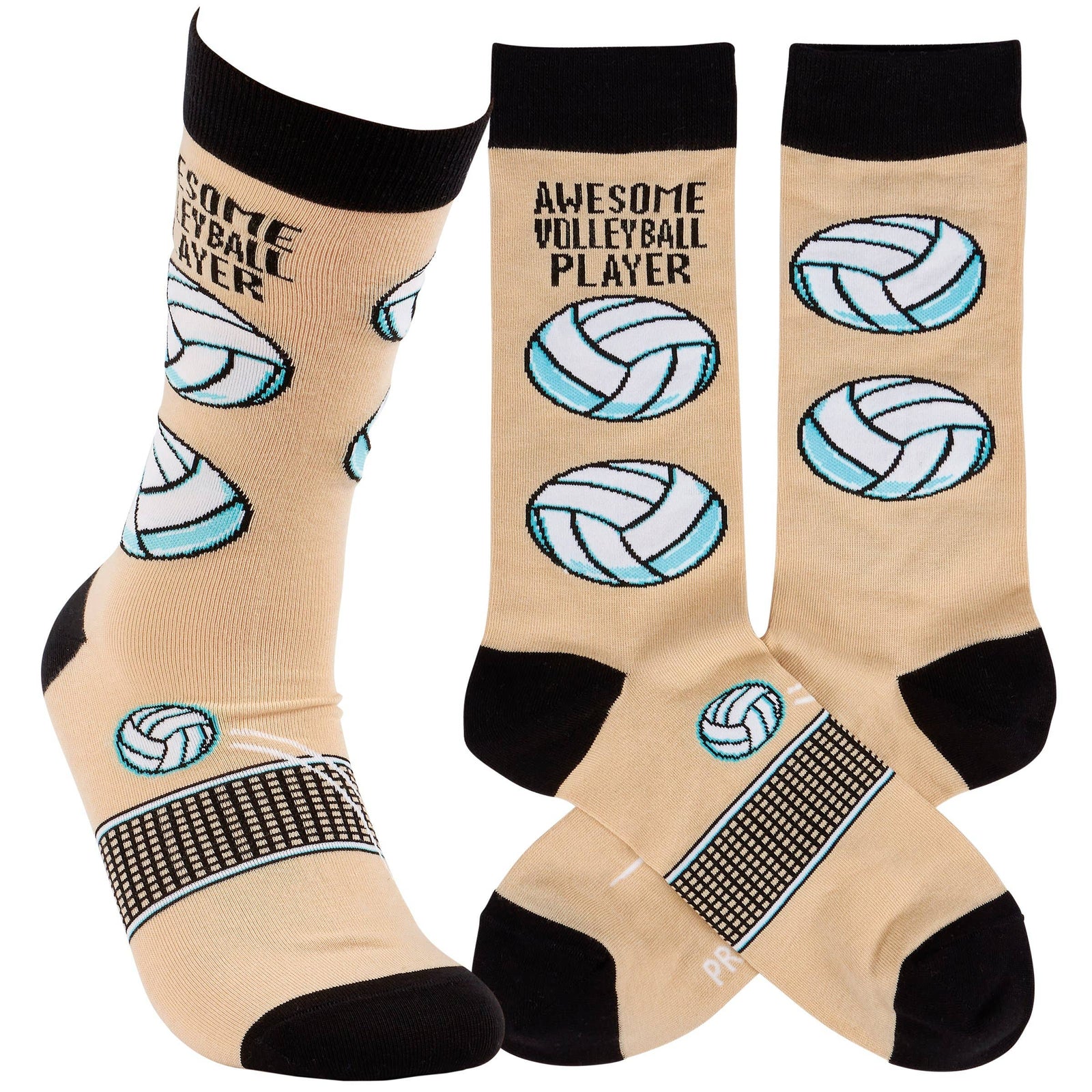 Awesome Volleyball Player Socks - Premium Socks from Primitives by Kathy - Just $11.50! Shop now at Pat's Monograms