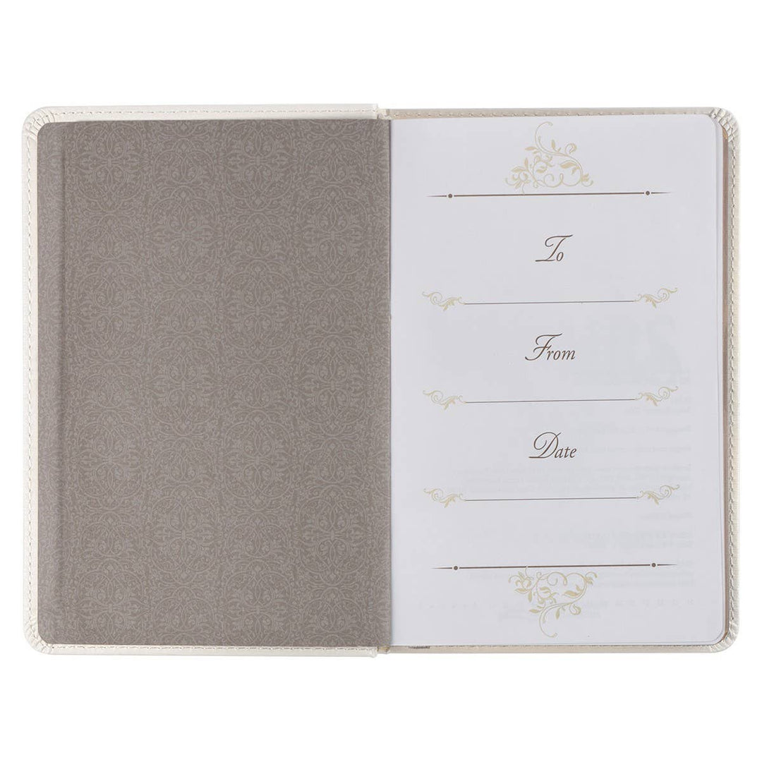 Mr. & Mrs. 366 Devotions for Couples White Faux Leather Devo - Premium Books and Devotionals from Christian Art Gifts - Just $16.99! Shop now at Pat's Monograms