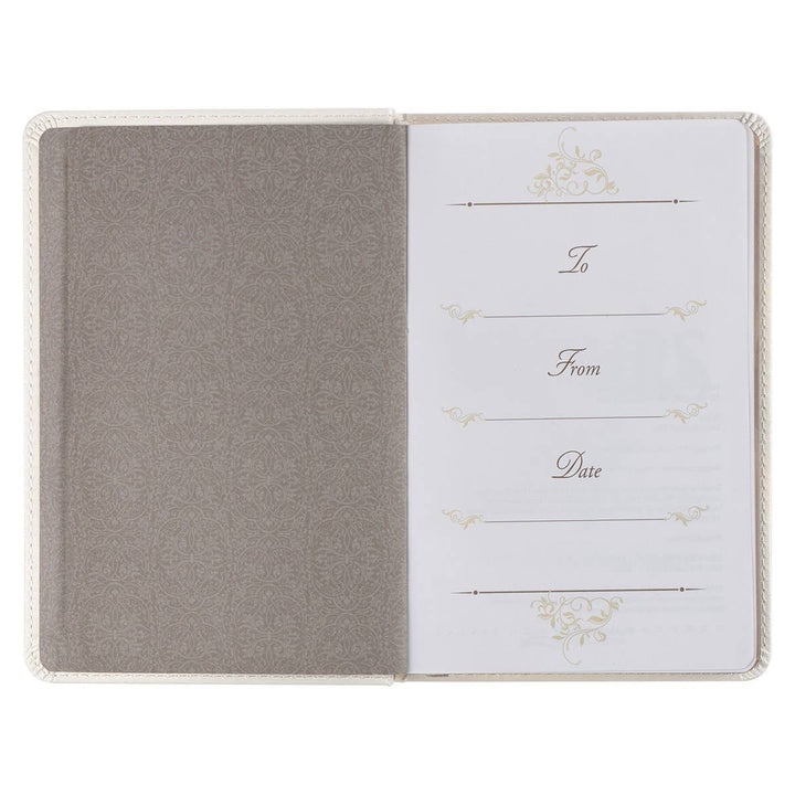 Mr. & Mrs. 366 Devotions for Couples White Faux Leather Devo - Premium Books and Devotionals from Christian Art Gifts - Just $16.99! Shop now at Pat's Monograms