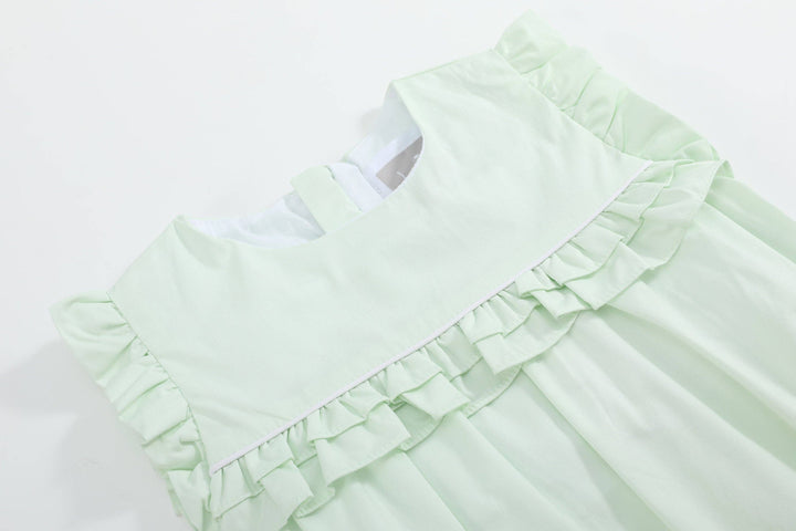 Mint Green Ruffle Jumper Romper - Premium Baby & Toddler Outfits from Lil Cactus - Just $38.95! Shop now at Pat's Monograms