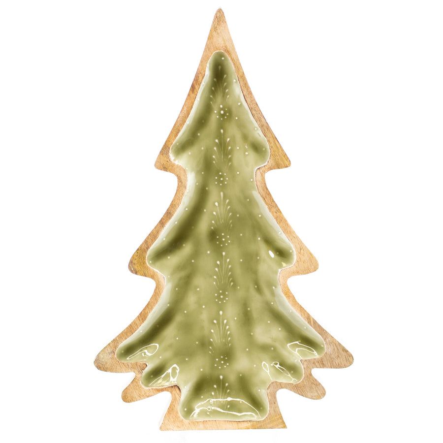 Mango Wood Tree Platter Small - Premium Housewares from Oak Street Wholesale - Just $24.95! Shop now at Pat's Monograms