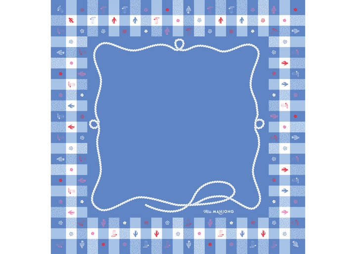 Gingham Mahjong Playing Mat - Premium Mahjong from Miss Mahjong - Just $70! Shop now at Pat's Monograms