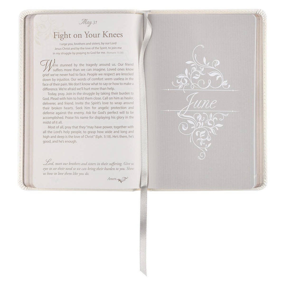 Mr. & Mrs. 366 Devotions for Couples White Faux Leather Devo - Premium Books and Devotionals from Christian Art Gifts - Just $16.99! Shop now at Pat's Monograms