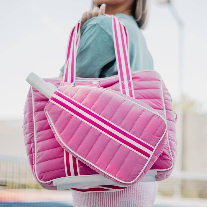Pickleball Tote Bag (Hot Pink) - Premium Bags and Totes from Katydid - Just $76.95! Shop now at Pat's Monograms