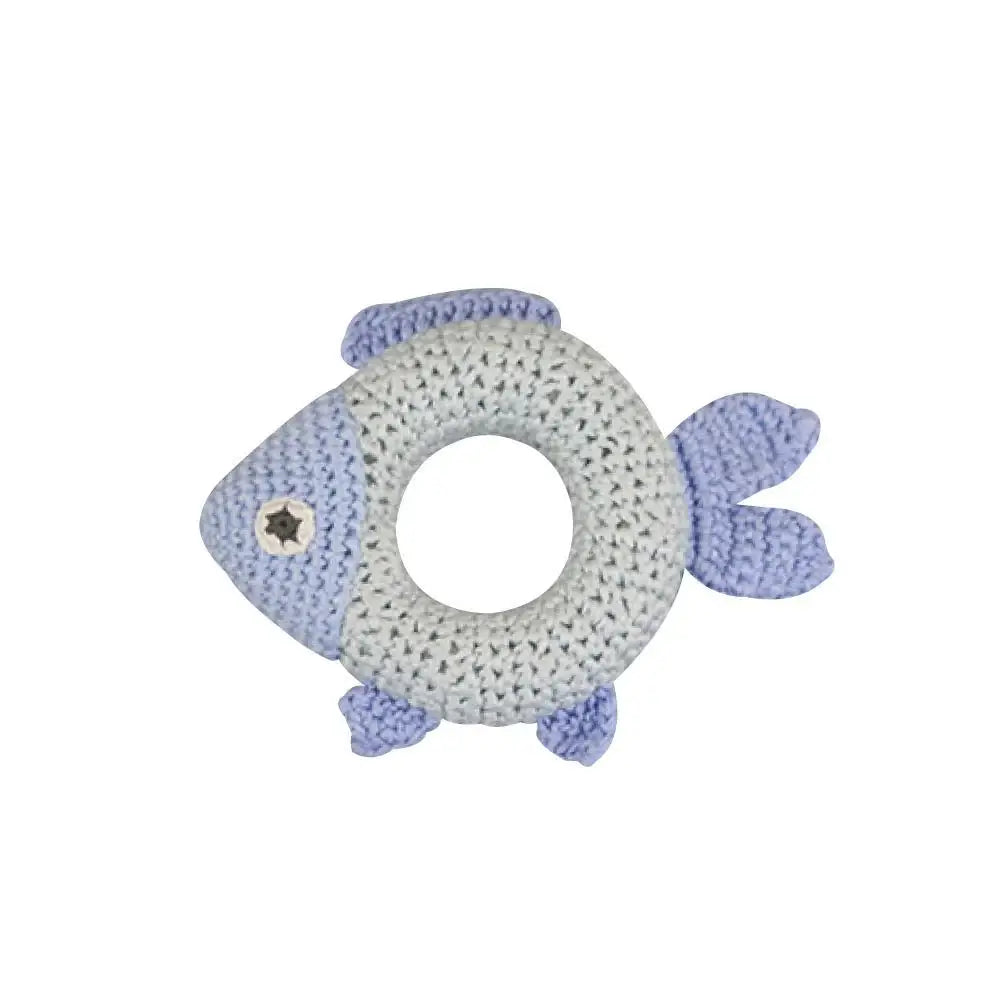 Fish Bamboo Crochet Ring Rattle