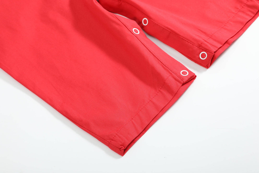 Red Santa Smocked Overalls - Premium Baby & Toddler Outfits from Lil Cactus - Just $36.95! Shop now at Pat's Monograms