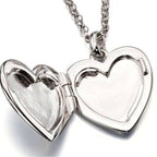 Olivia - Plain Medium Heart Locket and Chain - Premium  from Little Star Jewelery - Just $49.95! Shop now at Pat's Monograms