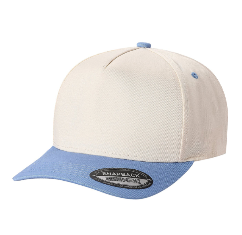 Classic 5 Panel Hat with Curved Bill - Premium baseball cap from The Park Wholesale - Just $11.50! Shop now at Pat's Monograms