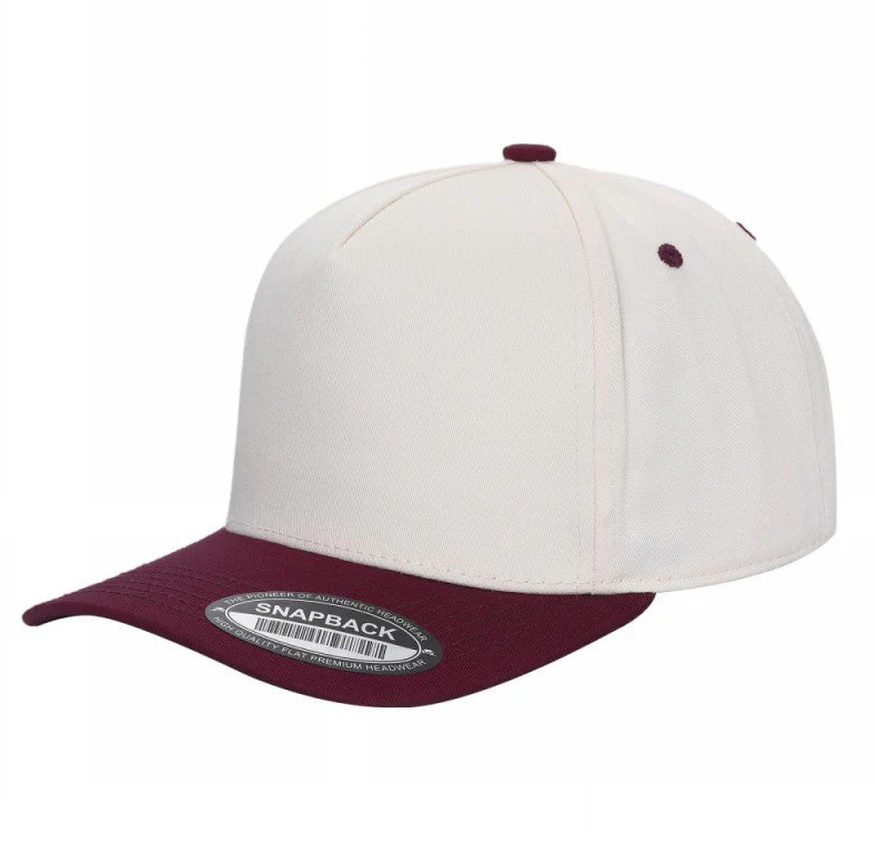 Classic 5 Panel Hat with Curved Bill - Premium baseball cap from The Park Wholesale - Just $11.50! Shop now at Pat's Monograms