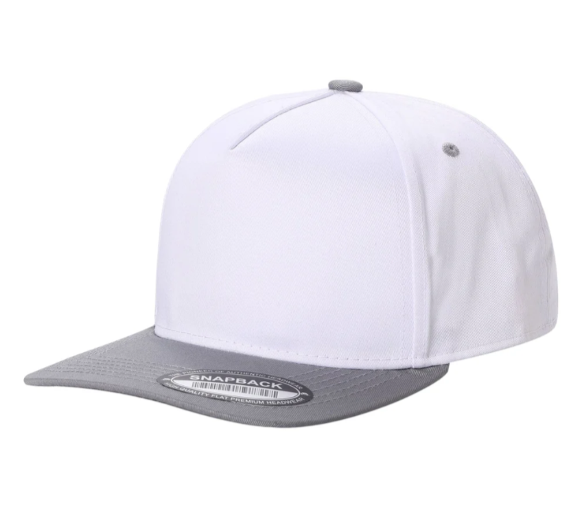 Classic 5 Panel Hat with Curved Bill - Premium baseball cap from The Park Wholesale - Just $11.50! Shop now at Pat's Monograms