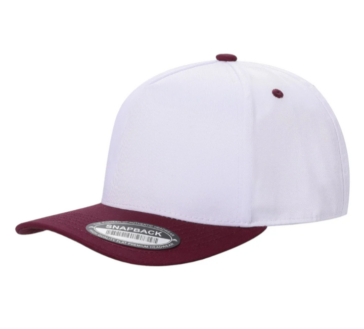 Classic 5 Panel Hat with Curved Bill - Premium baseball cap from The Park Wholesale - Just $11.50! Shop now at Pat's Monograms