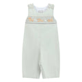 Sage Green Puppy Dog Smocked Longalls — Lil Cactus