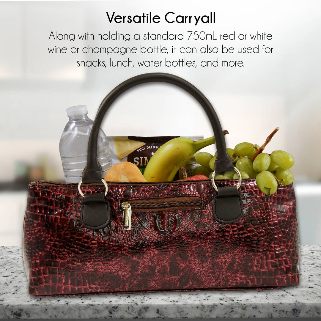 Wine Clutch | Wine Purse Croc Design - Premium Accessories from Primeware Inc. - Just $29.95! Shop now at Pat's Monograms