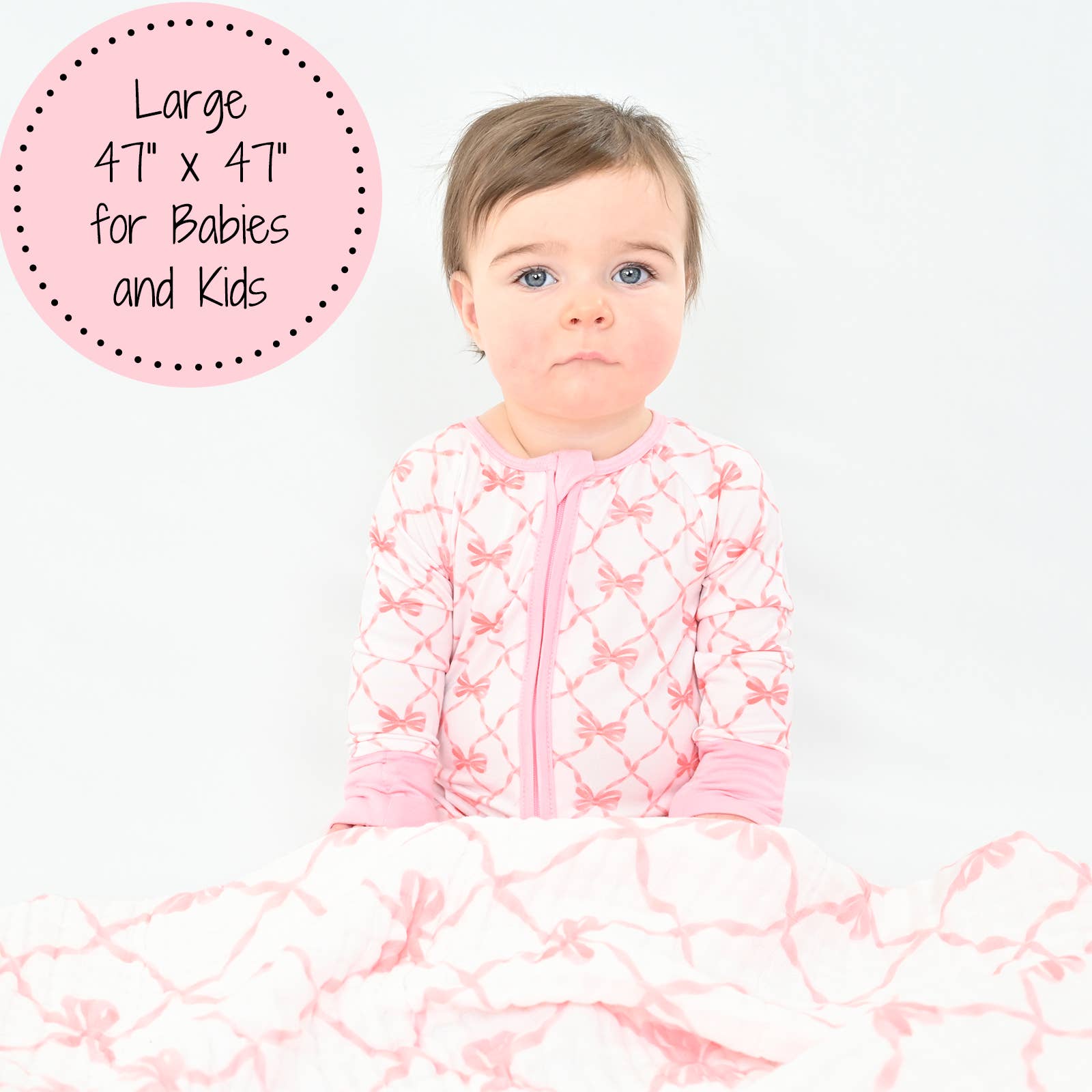 Muslin Quilt Baby & Kids Blanket Beautiful Bows - Premium Baby Blanket from LollyBanks - Just $29.95! Shop now at Pat's Monograms