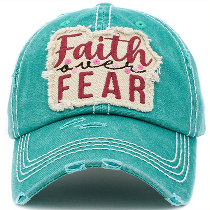 Faith Over Fear Hat - Premium Hat from Your Fashion Wholesale - Just $22.95! Shop now at Pat's Monograms