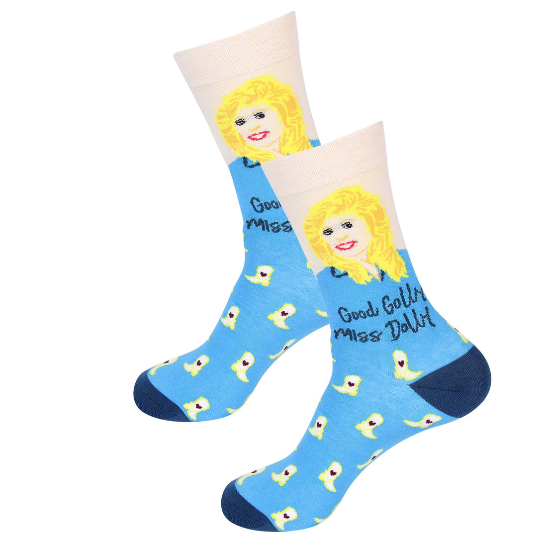 Good Golly Miss Dolly Dolly Parton Inspired Socks - Premium socks from Barrel Down South - Just $11.95! Shop now at Pat's Monograms