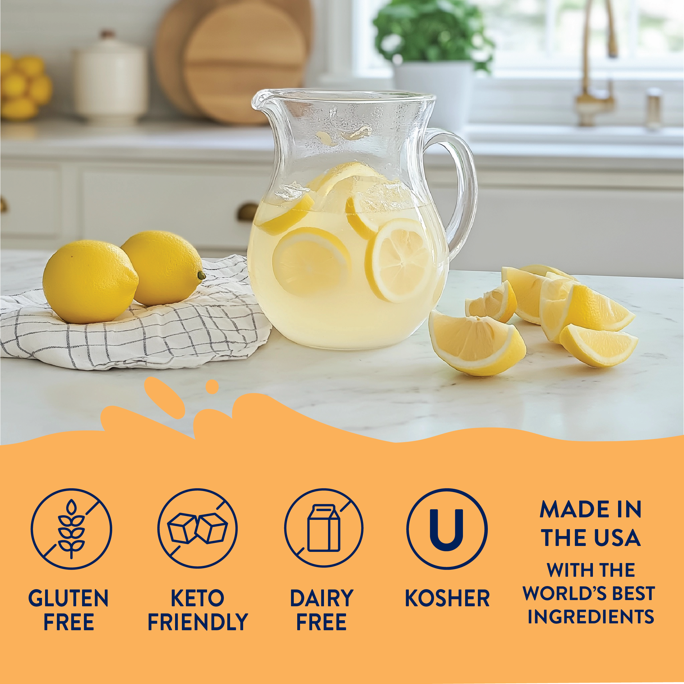 Sugar Free Lemonade Syrup Concentrate - Premium drink mix from Jordan's Skinny Mixes - Just $9.59! Shop now at Pat's Monograms