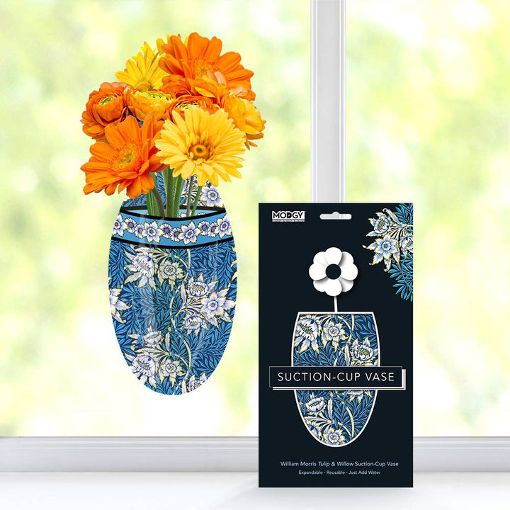 William Morris - Tulip & Willow Oval Suction Cup Vase - Premium decor from Modgy - Just $9.95! Shop now at Pat's Monograms