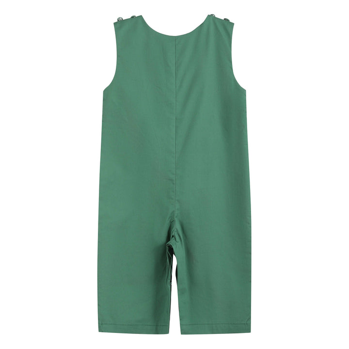 Green Santa Car Christmas Smocked Overalls - Premium Baby & Toddler Outfits from Lil Cactus - Just $36.95! Shop now at Pat's Monograms