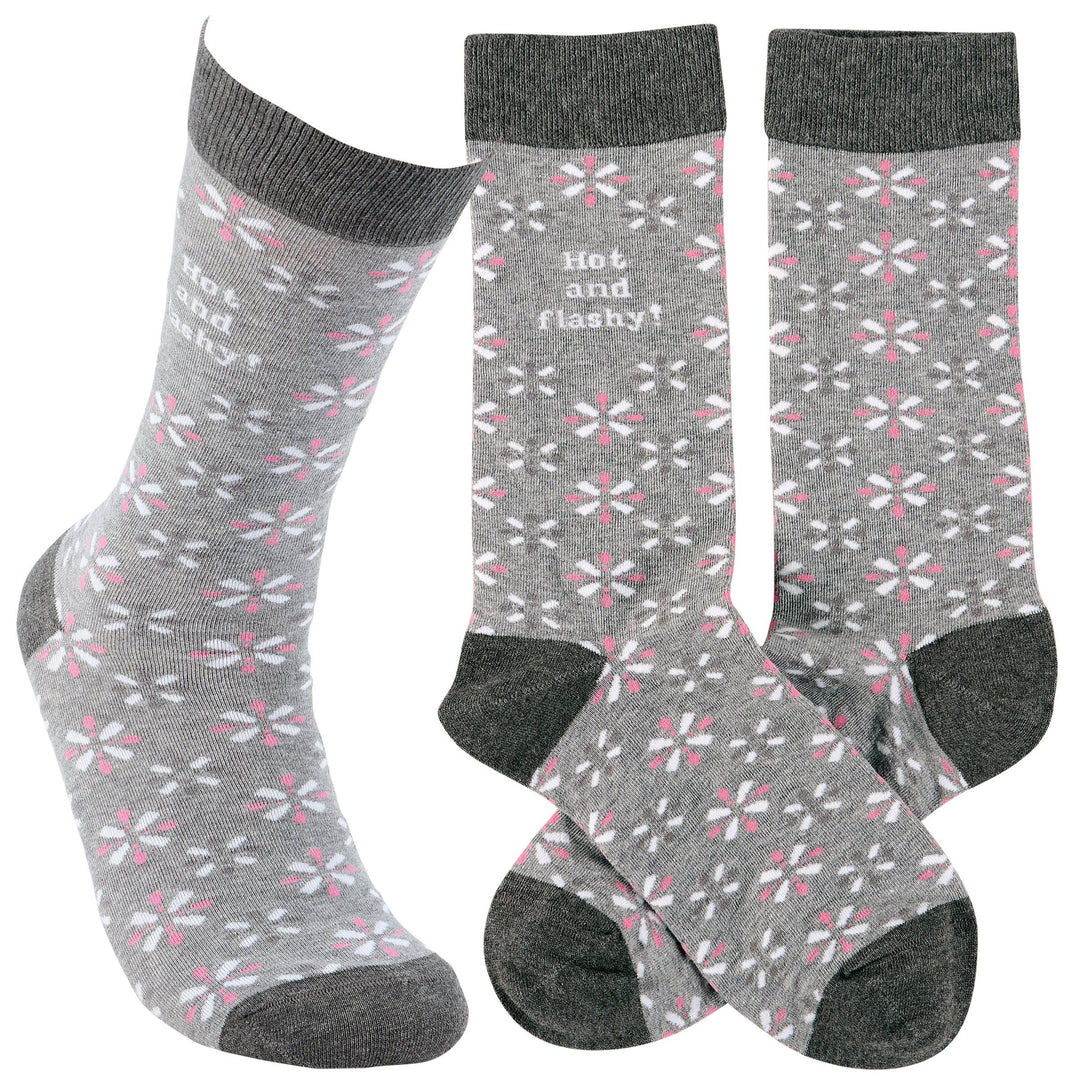 Hot And Flashy Socks - Premium Socks from Primitives by Kathy - Just $11.50! Shop now at Pat's Monograms