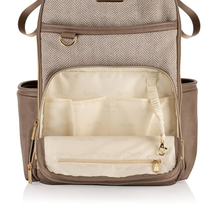 Vanilla Latte Boss Plus™ Backpack Diaper Bag - Premium diaper bag from Itzy Ritzy - Just $189.95! Shop now at Pat's Monograms