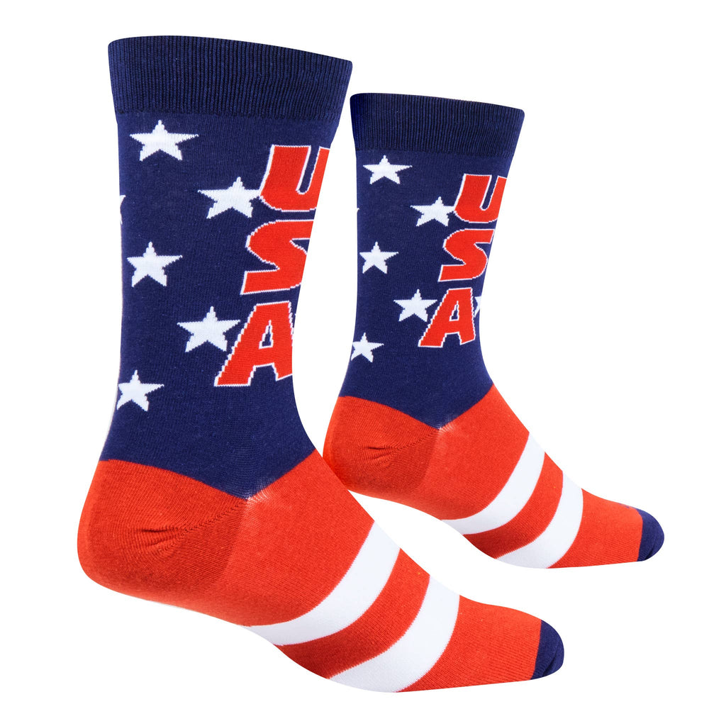 USA Stars - Mens Folded Crew - Premium Socks from Cool Socks - Just $11.95! Shop now at Pat's Monograms