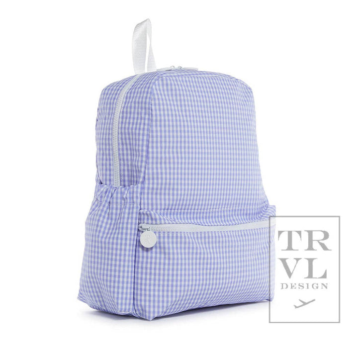 Backpacker - Backpack Gingham Lilac - Premium Backpack from TRVL Design - Just $64.95! Shop now at Pat's Monograms