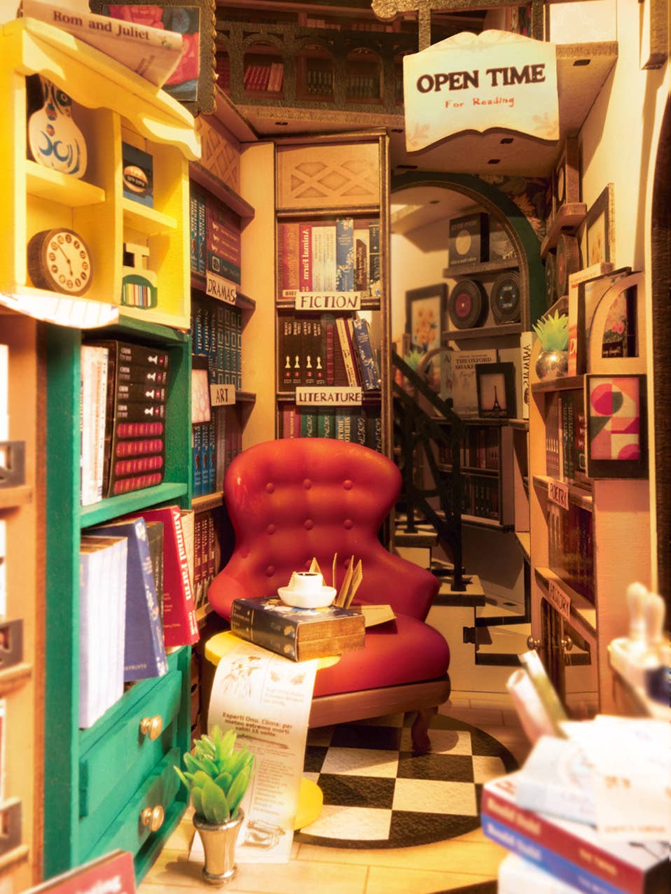 Rolife Bookstore DIY Book Nook Kit - Premium gift item from Magnote - Just $42.95! Shop now at Pat's Monograms