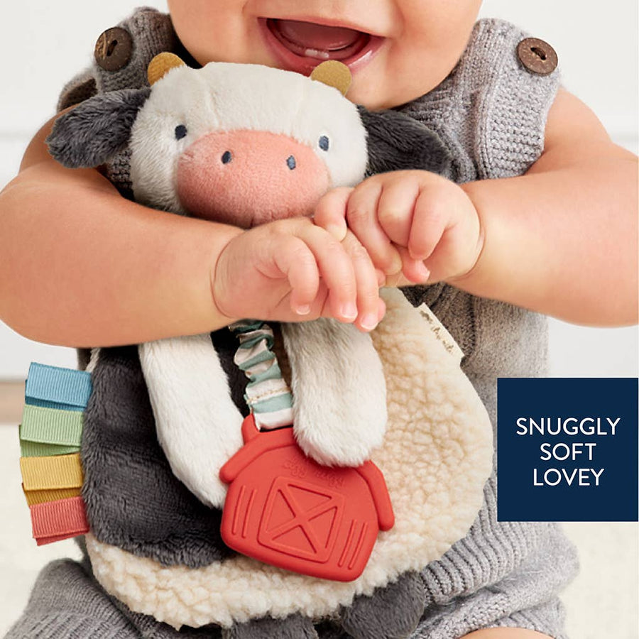 Cow Itzy Friends Lovey™ Plush - Premium Baby Soothers from Itzy Ritzy - Just $13.95! Shop now at Pat's Monograms