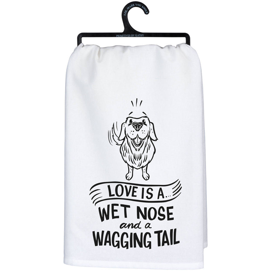 Wagging Tail Kitchen Towel - Premium Kitchen Towel from Primitives by Kathy - Just $8.95! Shop now at Pat's Monograms