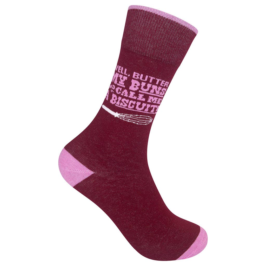 Well Butter My Buns and Call Me a Biscuit Socks - Premium socks from Funatic - Just $12.95! Shop now at Pat's Monograms