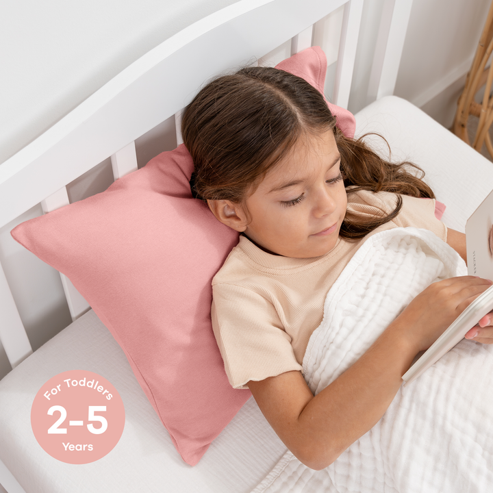 Toddler Pillow with Soft Cotton and Muslin Cotton Pillowcase - Premium pillow from Comfy Cubs - Just $24.95! Shop now at Pat's Monograms