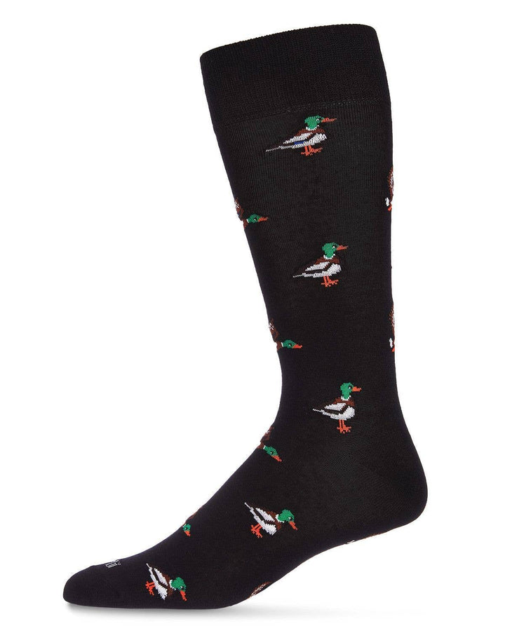 MeMoi A Mallard Most Fowl Bamboo Blend Men's Crew Socks - Premium socks from Infinity Classics International Inc. - Just $9! Shop now at Pat's Monograms