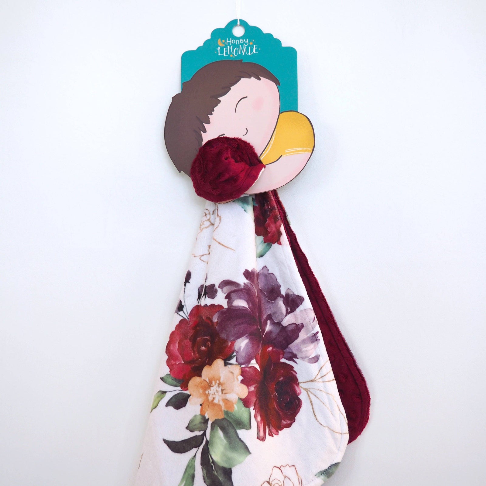 Mini Minky - Red Floral - Premium Baby Soothers from Honey Lemonade - Just $24.95! Shop now at Pat's Monograms