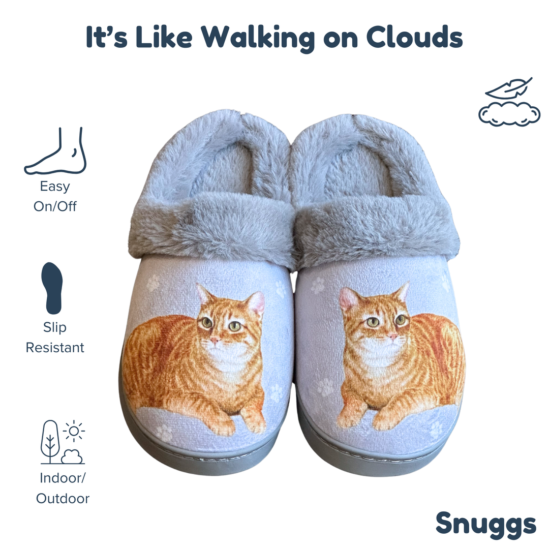 Orange Tabby Snuggs Slippers - Premium Slippers from E&S Pets - Just $24.95! Shop now at Pat's Monograms