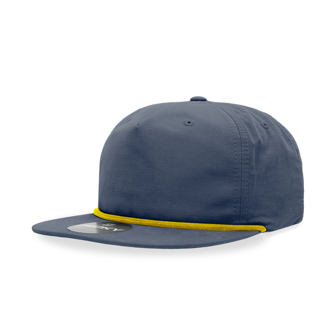 Decky 6032 Classic Rope Cap, 5 Panel Flat Bill Hat, Snapback - Premium Caps from The Park Wholesale - Just $14.95! Shop now at Pat's Monograms