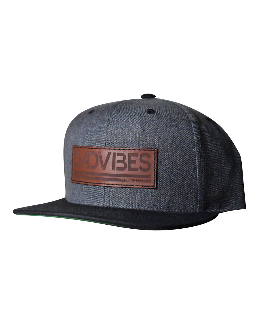 DadVibes Classic - Snapback (Charcoal/Black Bill) - Premium Hat from Dadbod Apparel - Just $28.95! Shop now at Pat's Monograms