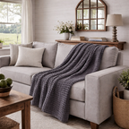 Textured Waffle Large Throw Blanket - 60"x80" - Premium blanket from Fennco Styles - Just $38! Shop now at Pat's Monograms