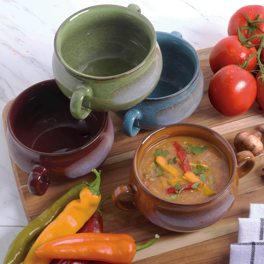 Stoneware 24oz Reactive Glaze Soup Crocks - Premium gift item from Certified International - Just $12.95! Shop now at Pat's Monograms