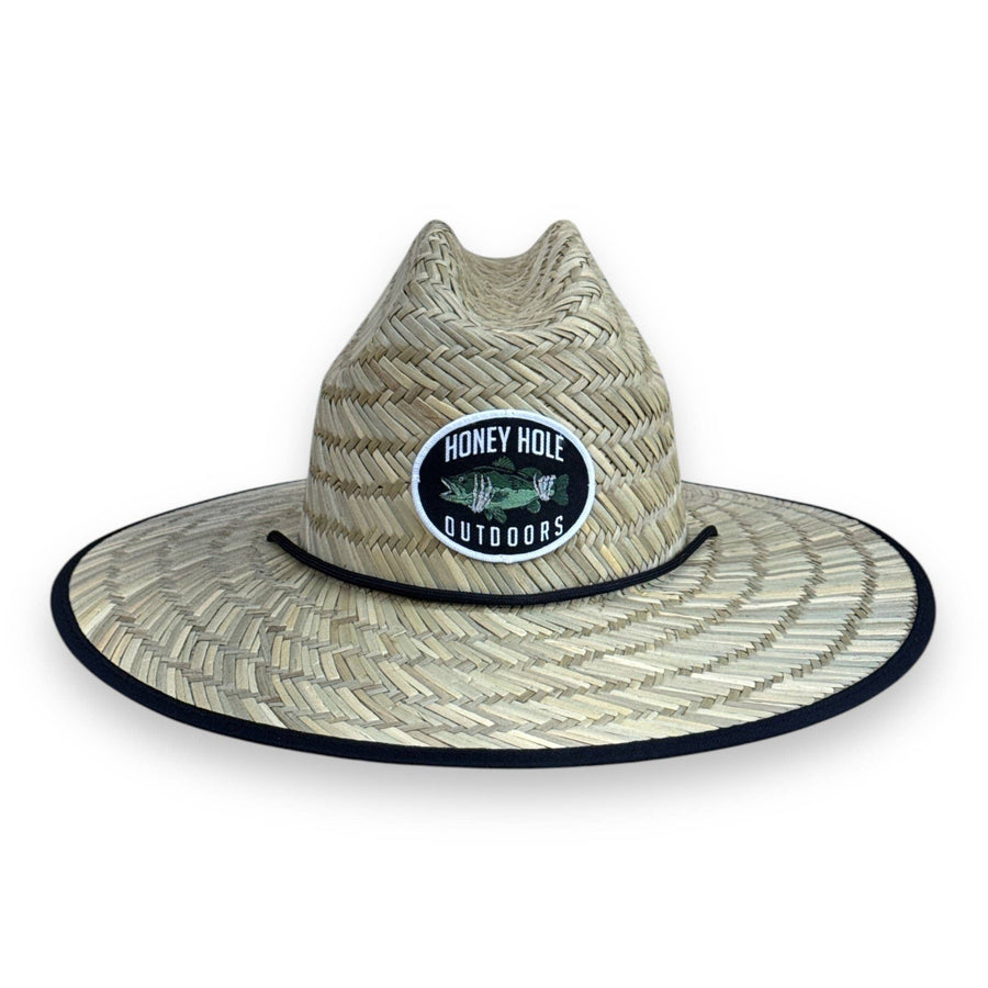 Honey Hole Straw Hat - Skelly Bass - Premium hat from Honey Hole Outdoors - Just $35.95! Shop now at Pat's Monograms